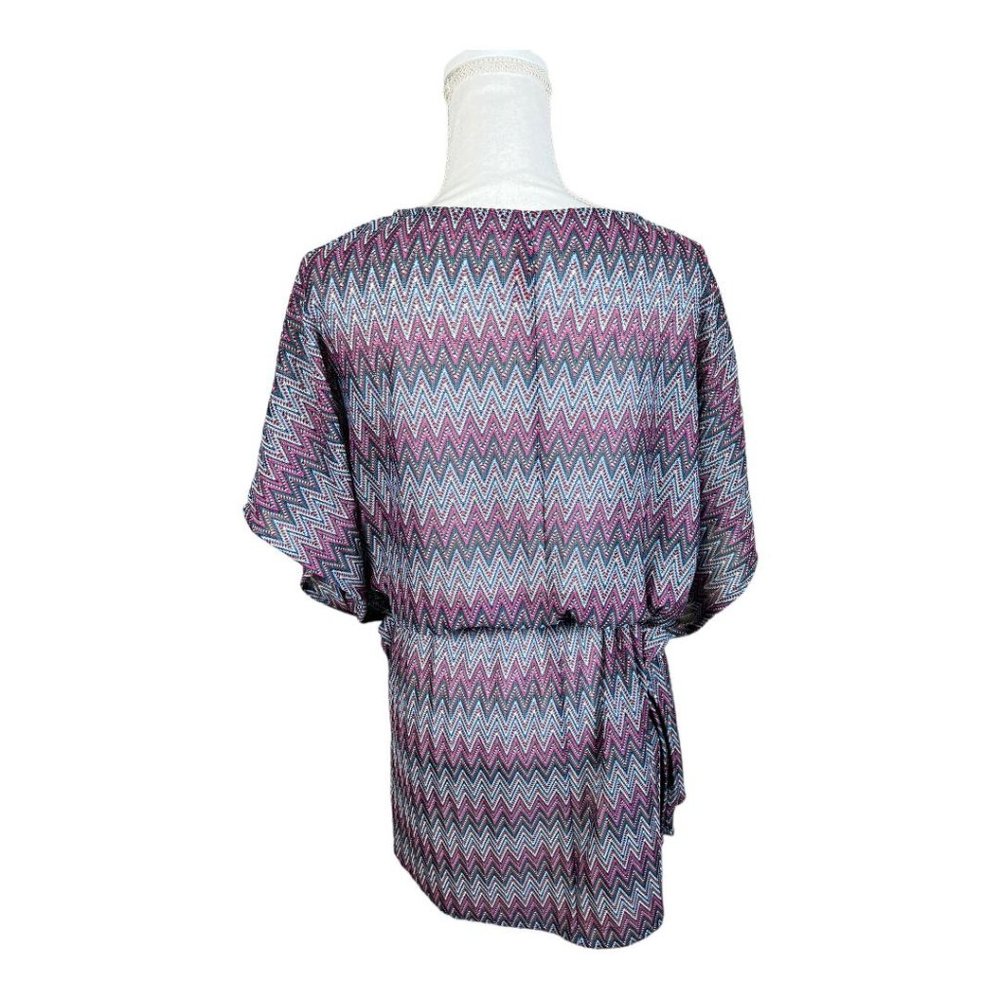 Ruby Ribbon Mesh Coverup Top - Picture 3 of 6